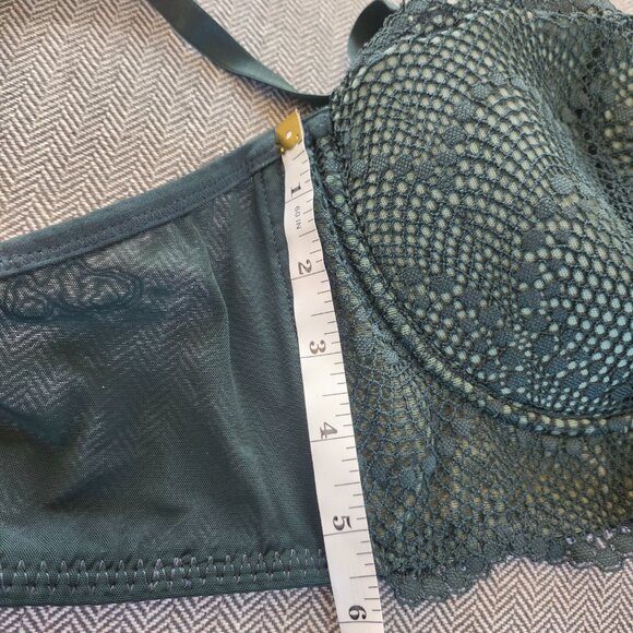 Lace Bra  Size 38D Green - Picture 9 of 10